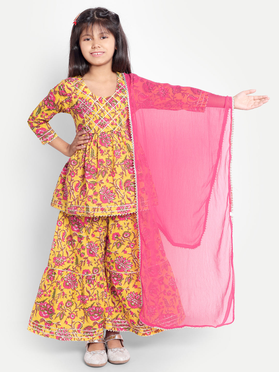 Kurti and Sharara with Dupatta