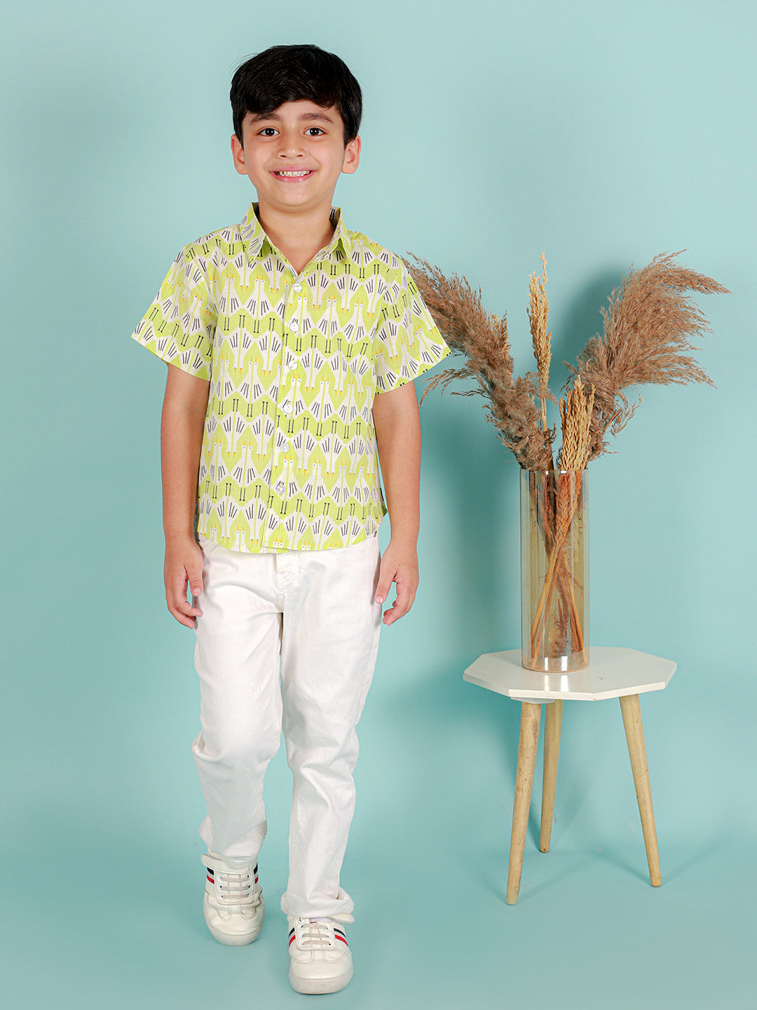 Boys Pure Cotton Printed Shirt