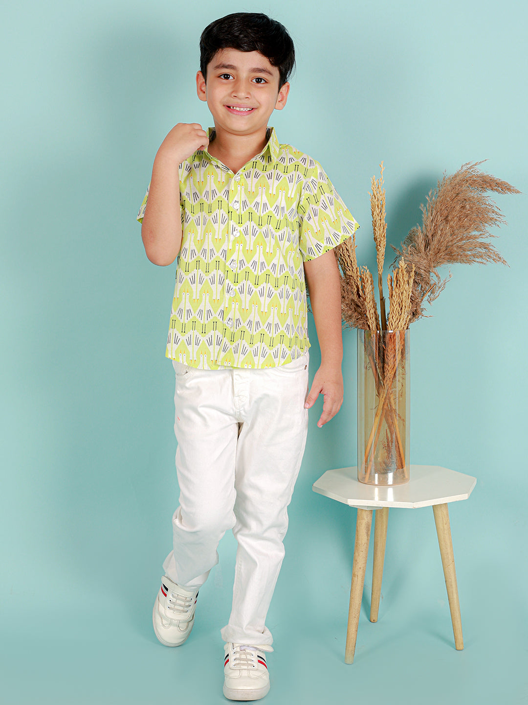 Boys Pure Cotton Printed Shirt