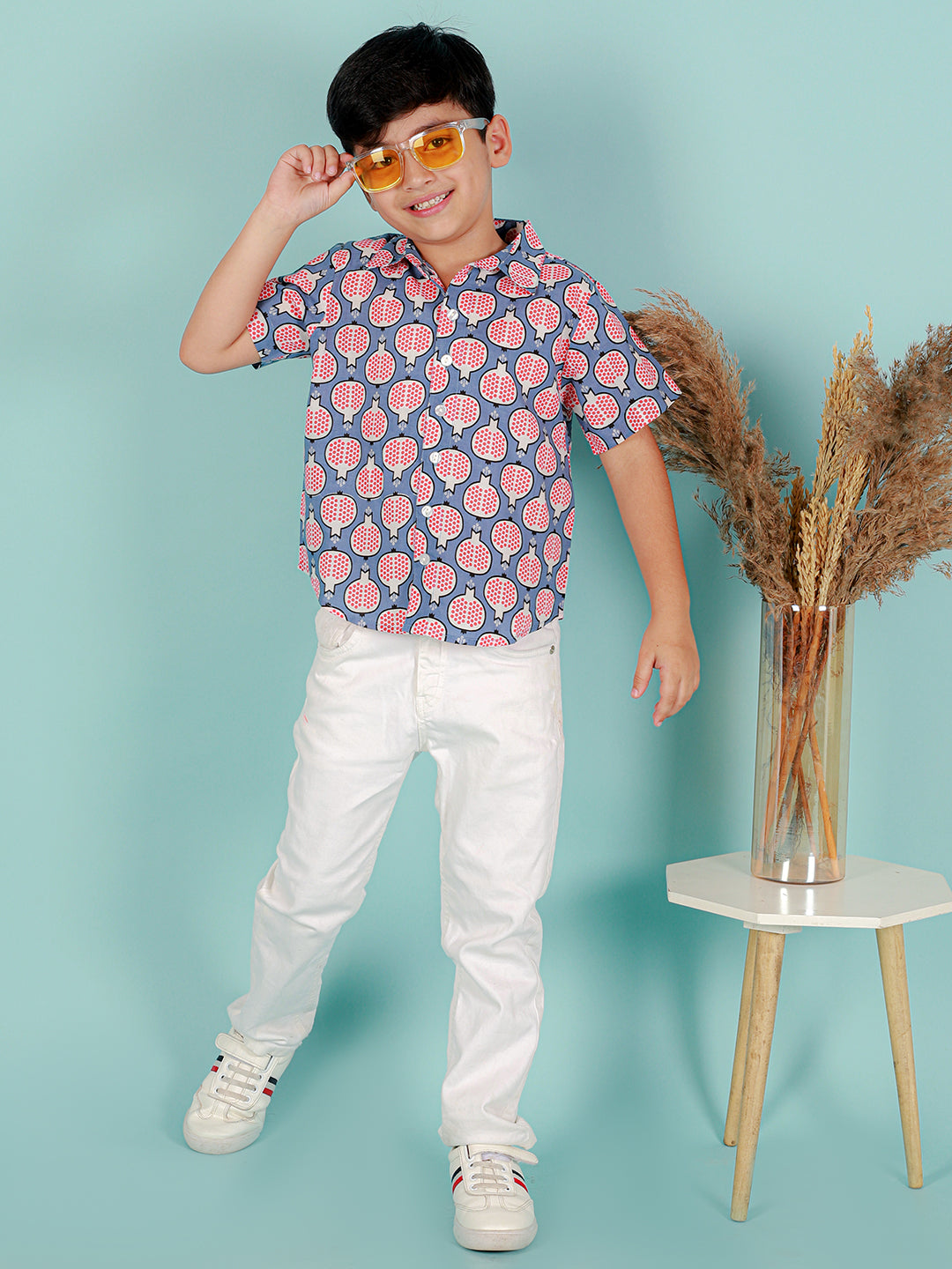 Boys Pure Cotton Printed Shirt