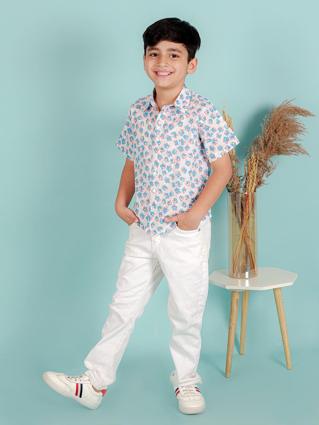 Boys Pure Cotton Printed Shirt