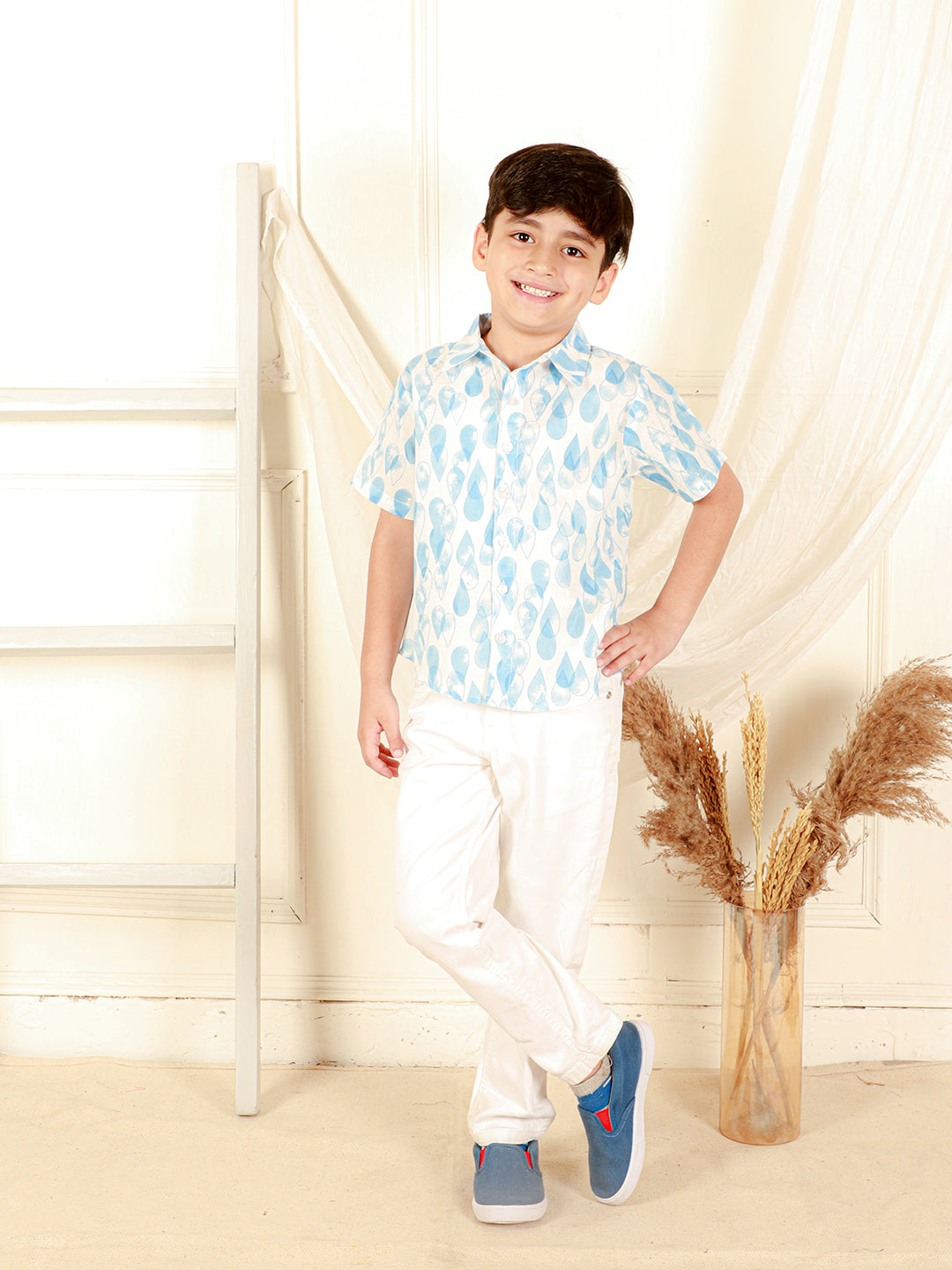 Boys Pure Cotton Printed Shirt