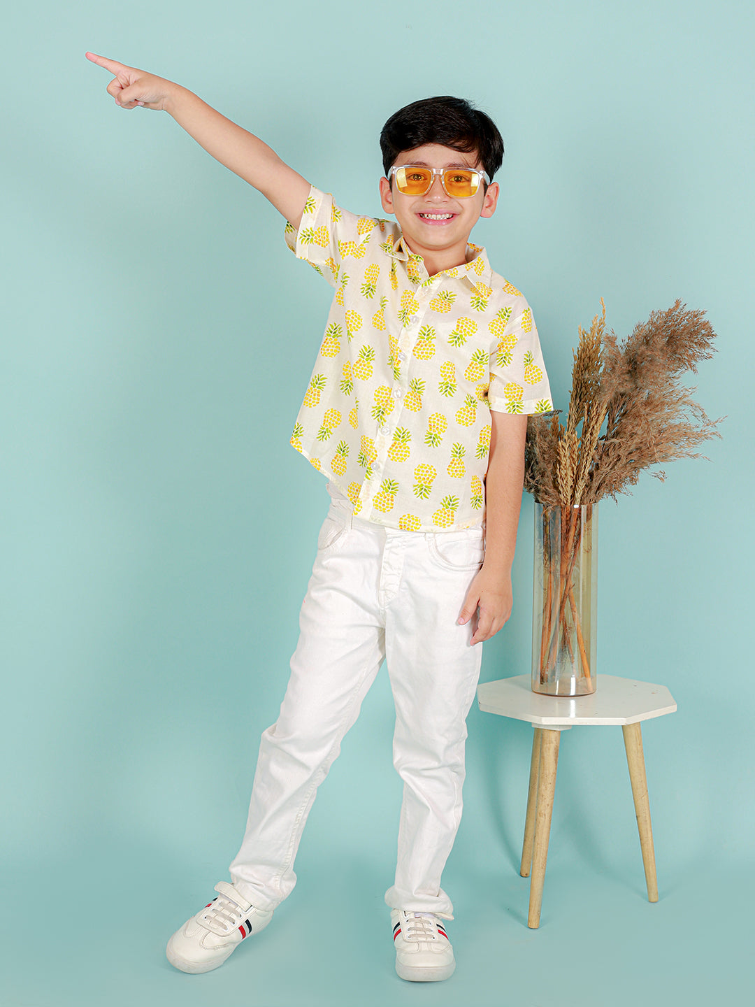 Boys Pure Cotton Printed Shirt