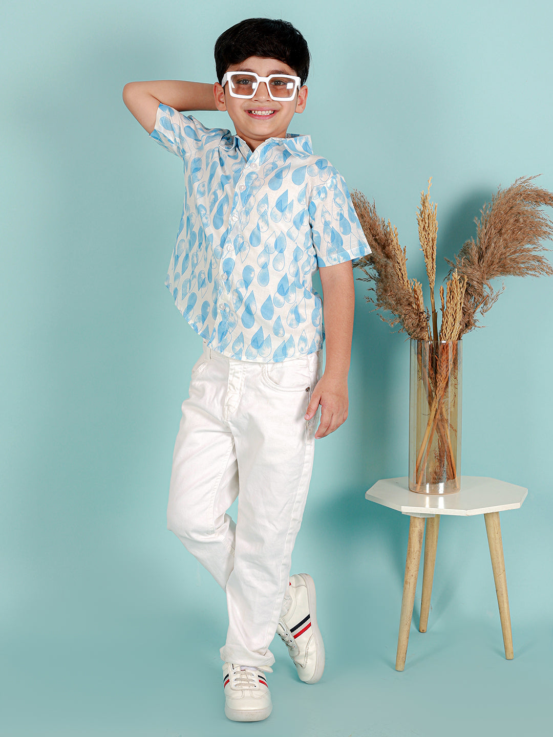 Boys Pure Cotton Printed Shirt