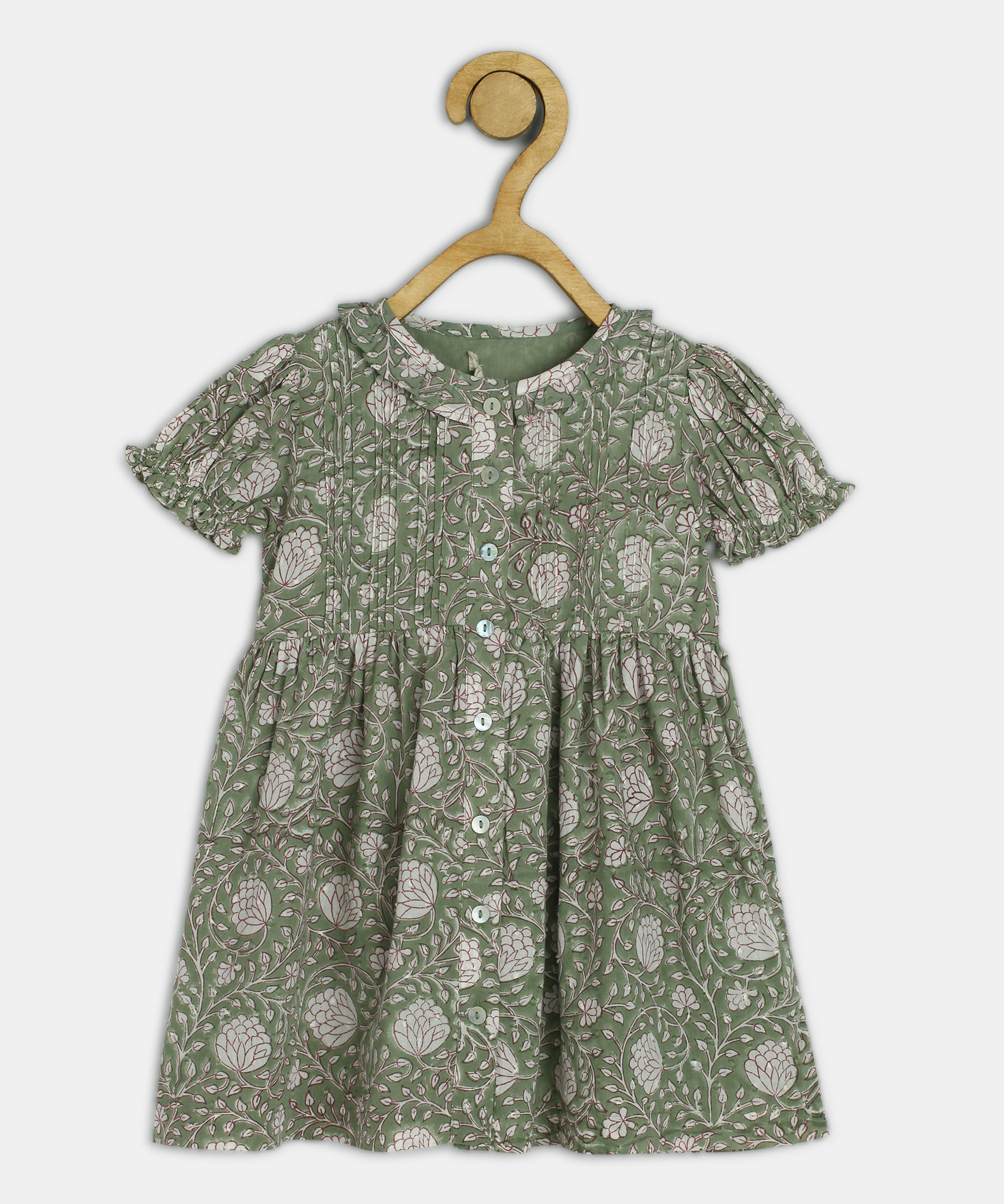 Ka-mee Green-Coloured Dress