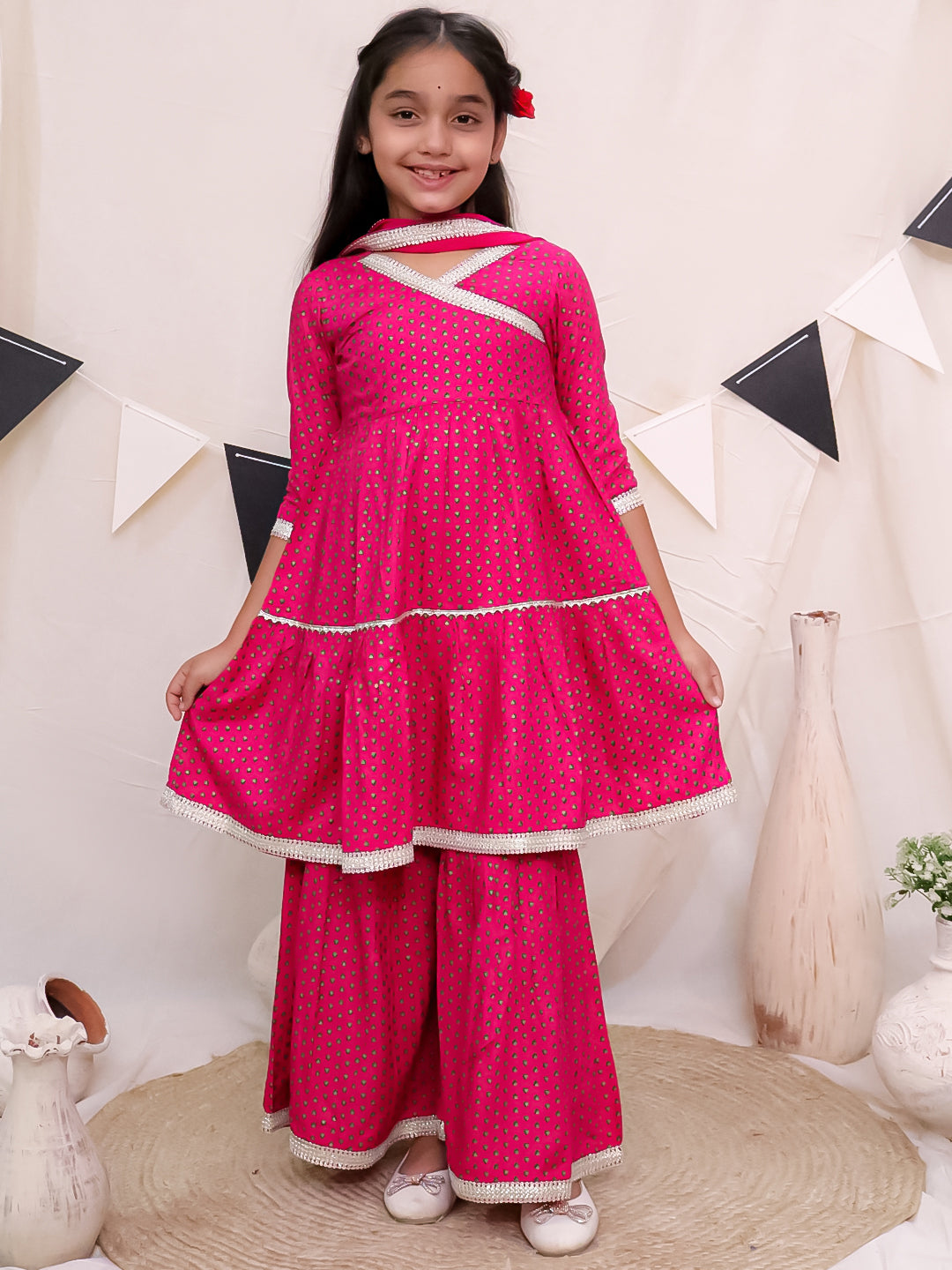 Kurti and Sharara with Dupatta